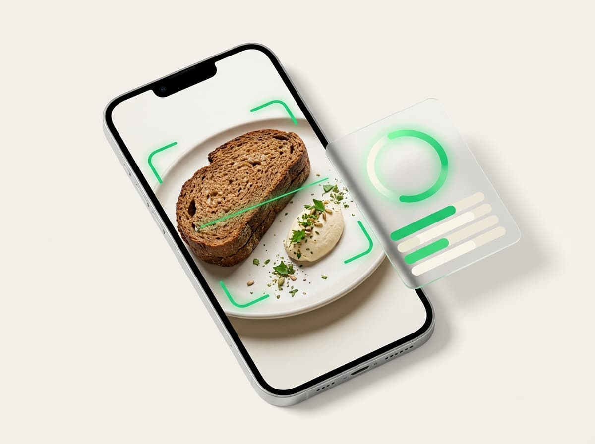 Хлеб ржаной — фото еды и интерфейс приложения с КБЖУ