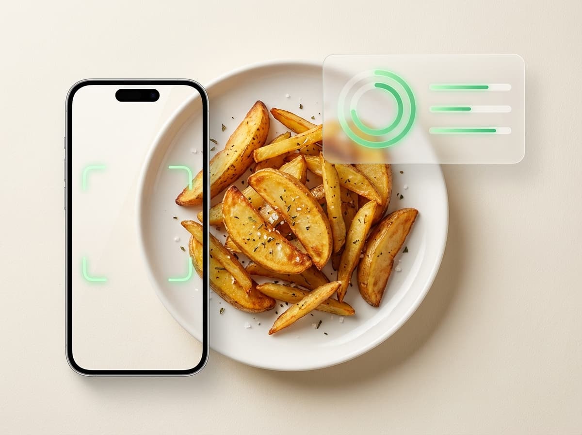 Картофель (жареный) — фото еды и интерфейс приложения с КБЖУ
