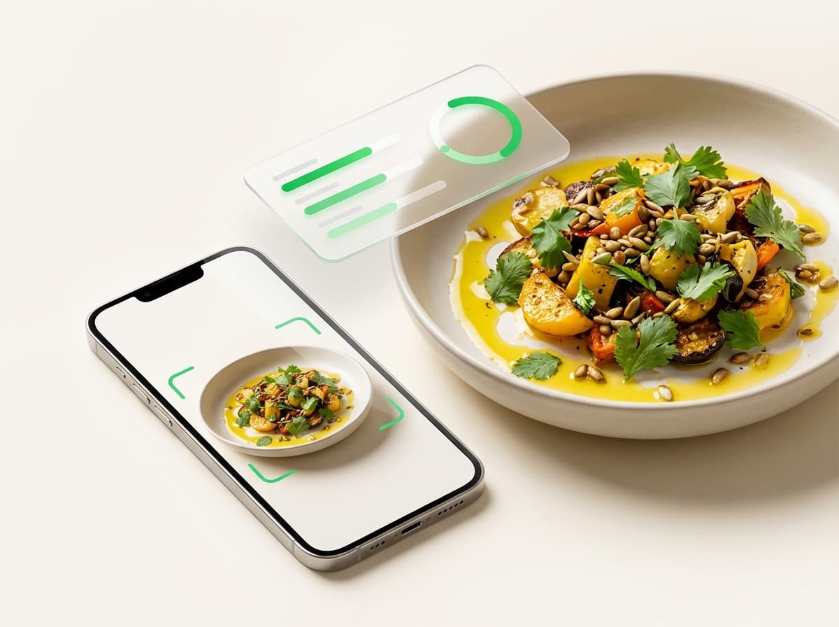 Масло подсолнечное — фото еды и интерфейс приложения с КБЖУ