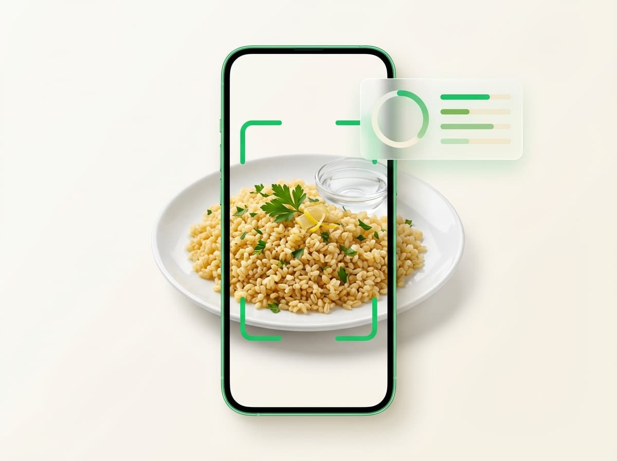 Булгур (гарнир) — фото блюда и интерфейс приложения с КБЖУ