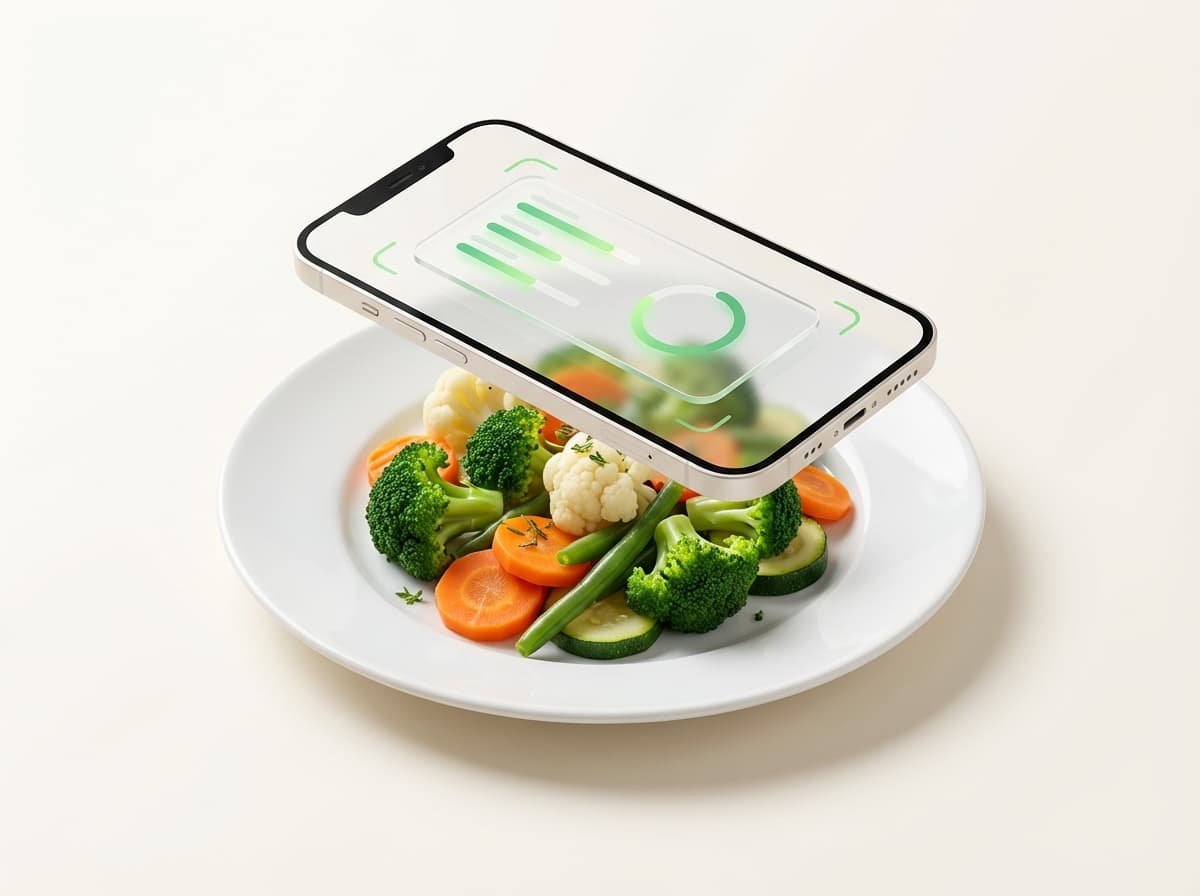 Овощи на пару — фото блюда и интерфейс приложения с КБЖУ