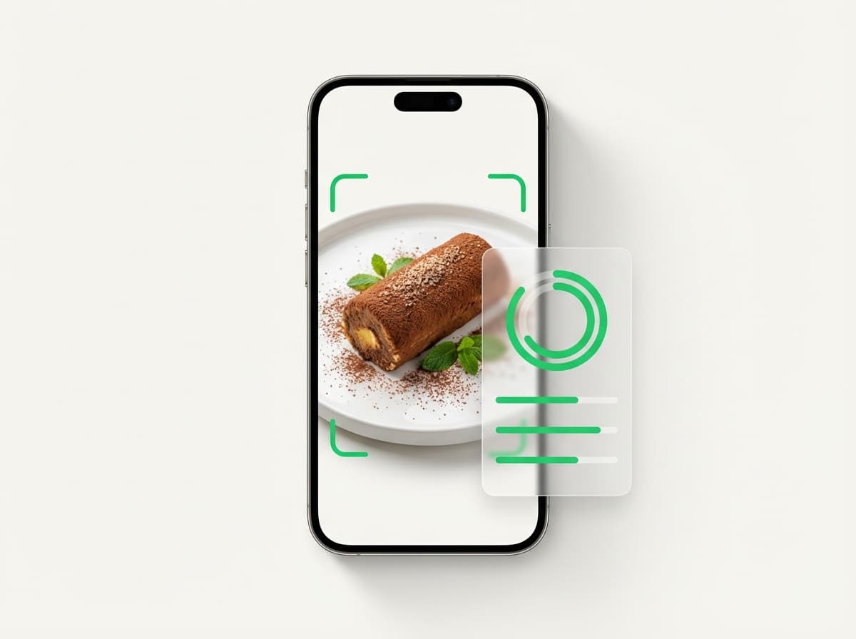 Пирожное «Картошка» — фото блюда и интерфейс приложения с КБЖУ