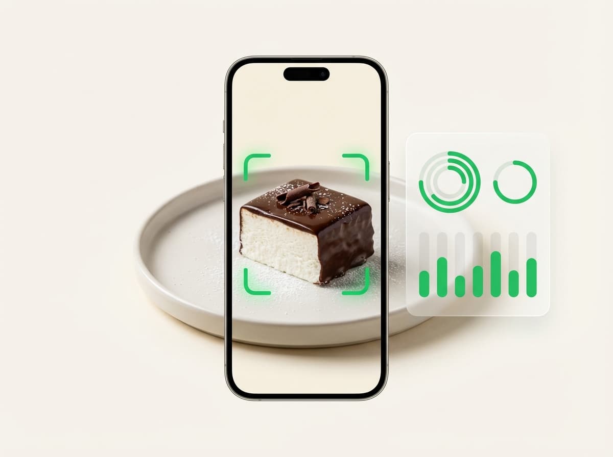 Птичье молоко — фото блюда и интерфейс приложения с КБЖУ