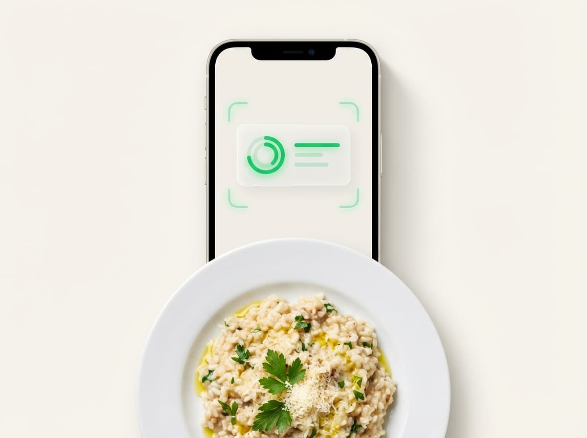Ризотто — фото блюда и интерфейс приложения с КБЖУ