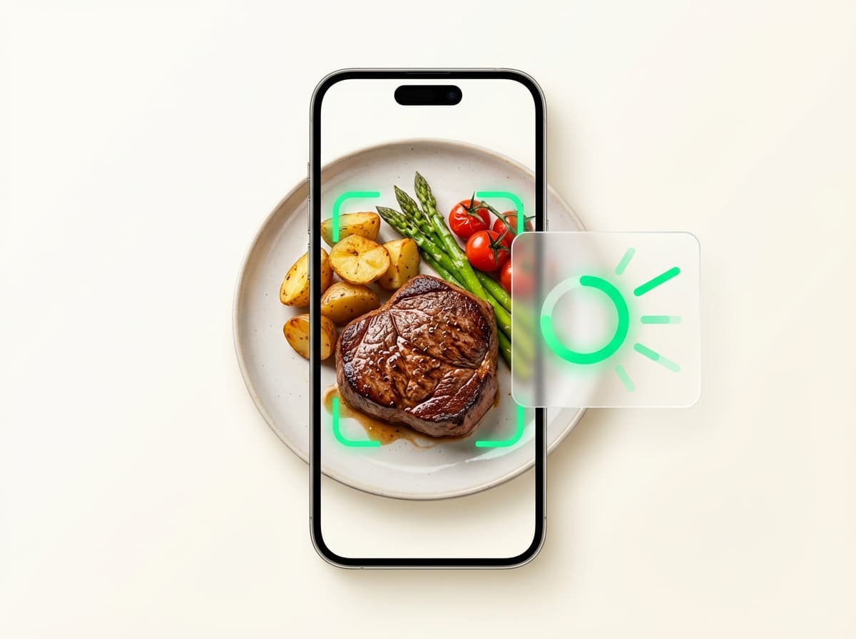 Стейк (говядина) — фото блюда и интерфейс приложения с КБЖУ