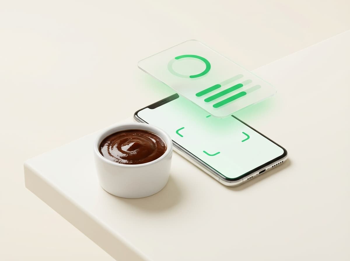 Соус барбекю — иллюстрация и интерфейс приложения с КБЖУ