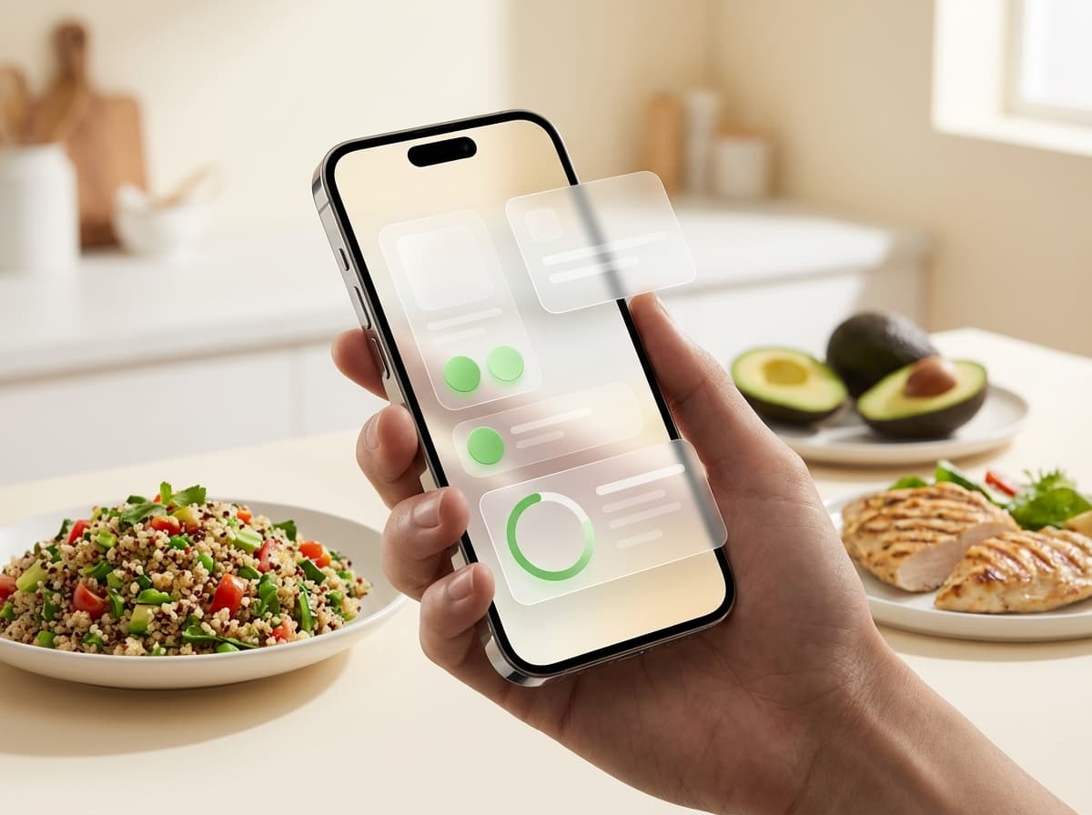 Калории и подсчёт КБЖУ: пример интерфейса Edascan