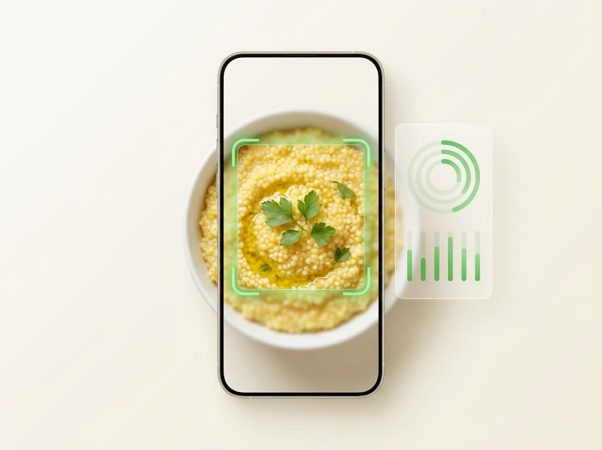 Пшённая каша (на воде) — фото еды и интерфейс приложения с КБЖУ