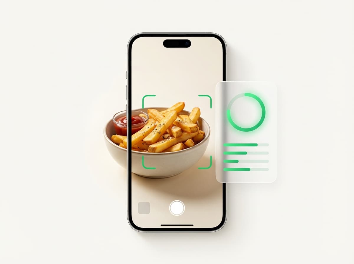 Картофель фри (большой) — иллюстрация и интерфейс приложения с КБЖУ